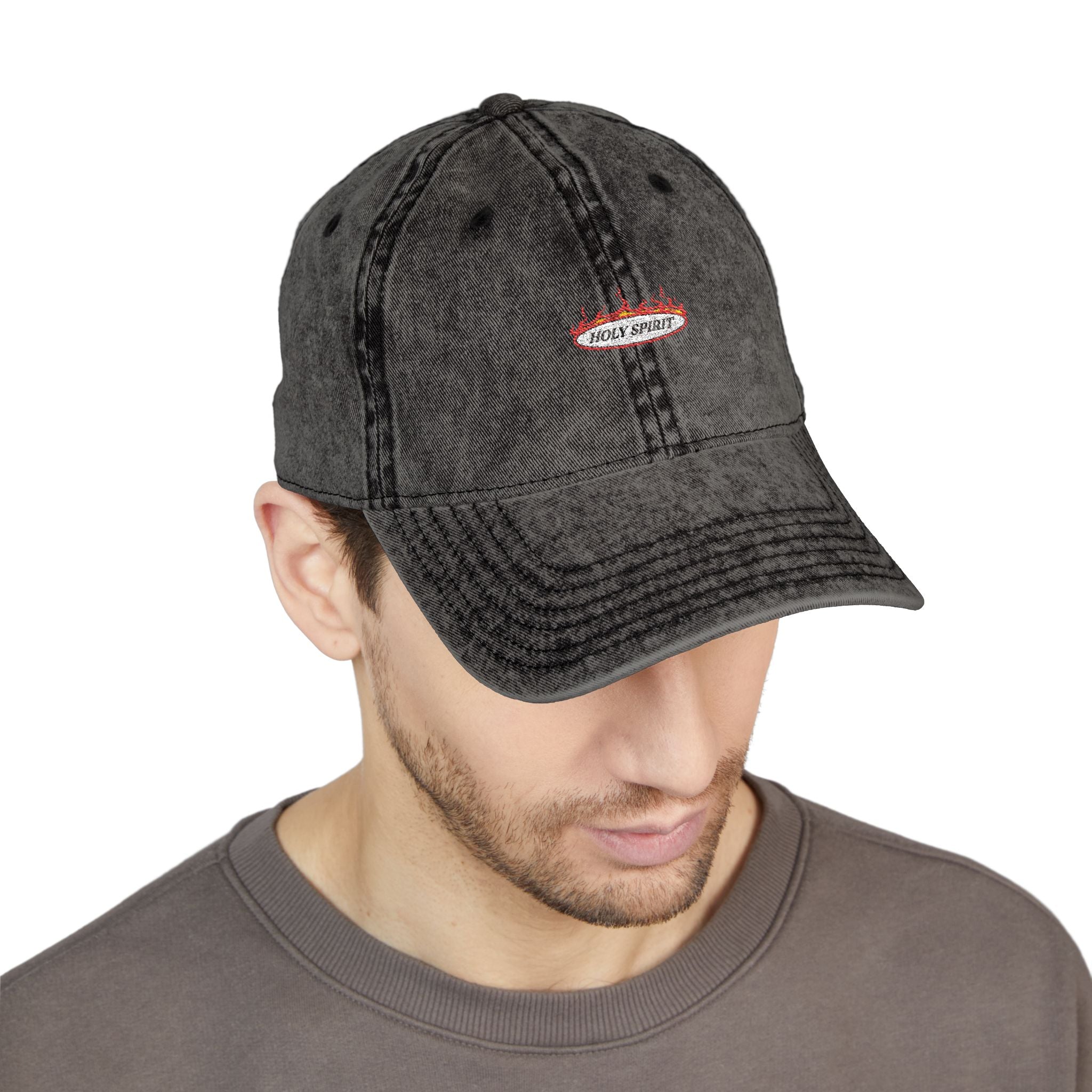 Embroidered Cap Vintage Style Holy Spirit