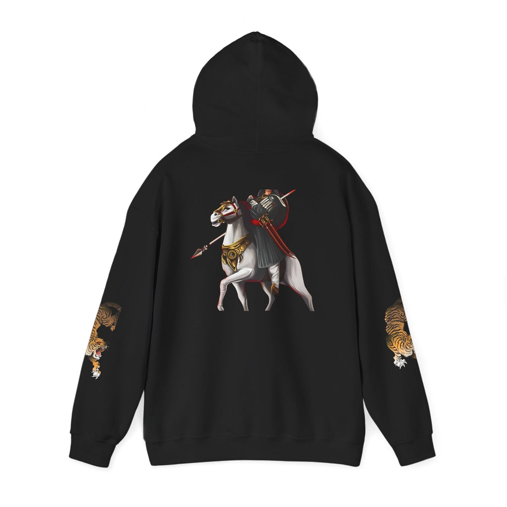 Wildlife Warrior Sweatshirt - Cozy Unisex Hoodie with Horse & Tiger Design, Ideal for Nature Lovers, Great Gift for Animal [...]