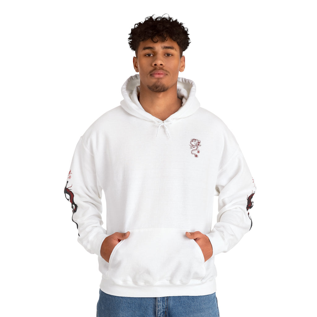 Dragon Art Unisex Heavy Blend Hoodie | Cozy Streetwear, Gift for Him/Her, Urban Style, Festival Outfit, Seasonal Fashion