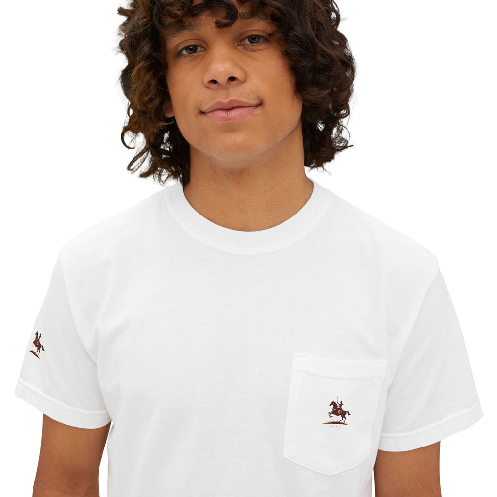 Pocket T-Shirt MAHA RANA PRATAP Unisex Garment-Dyed