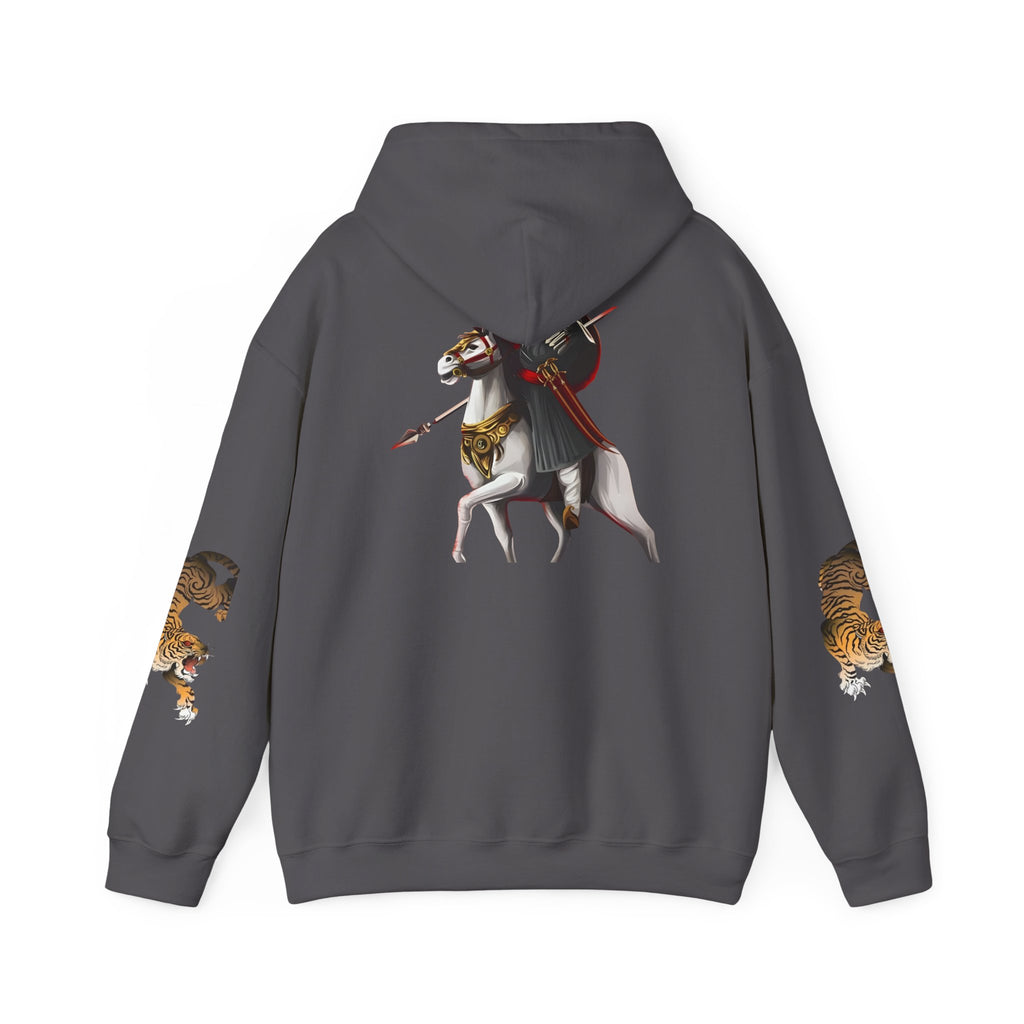 Wildlife Warrior Sweatshirt - Cozy Unisex Hoodie with Horse & Tiger Design, Ideal for Nature Lovers, Great Gift for Animal [...]
