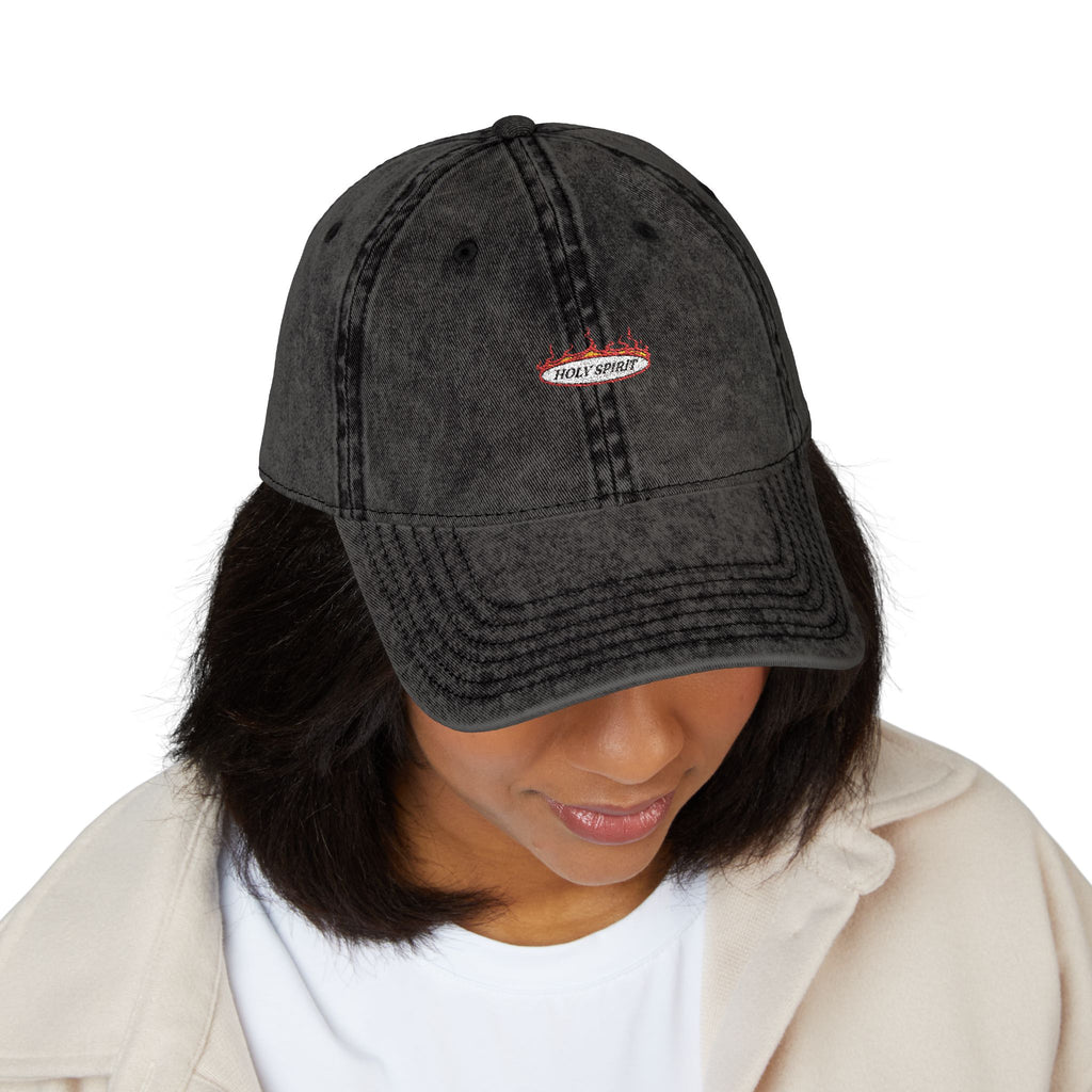 Embroidered Cap Vintage Style Holy Spirit