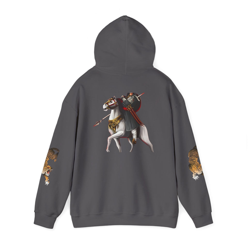 Wildlife Warrior Sweatshirt - Cozy Unisex Hoodie with Horse & Tiger Design, Ideal for Nature Lovers, Great Gift for Animal [...]