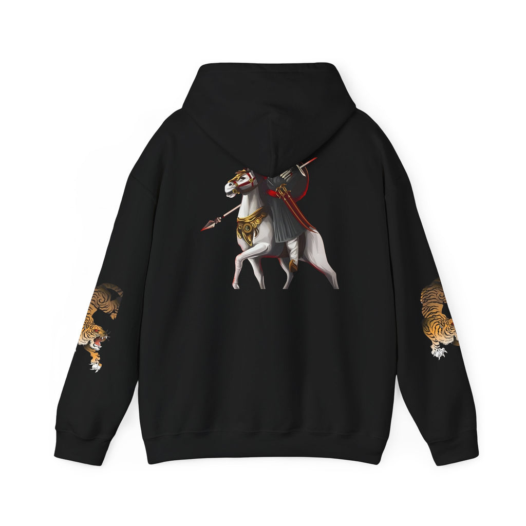 Wildlife Warrior Sweatshirt - Cozy Unisex Hoodie with Horse & Tiger Design, Ideal for Nature Lovers, Great Gift for Animal [...]