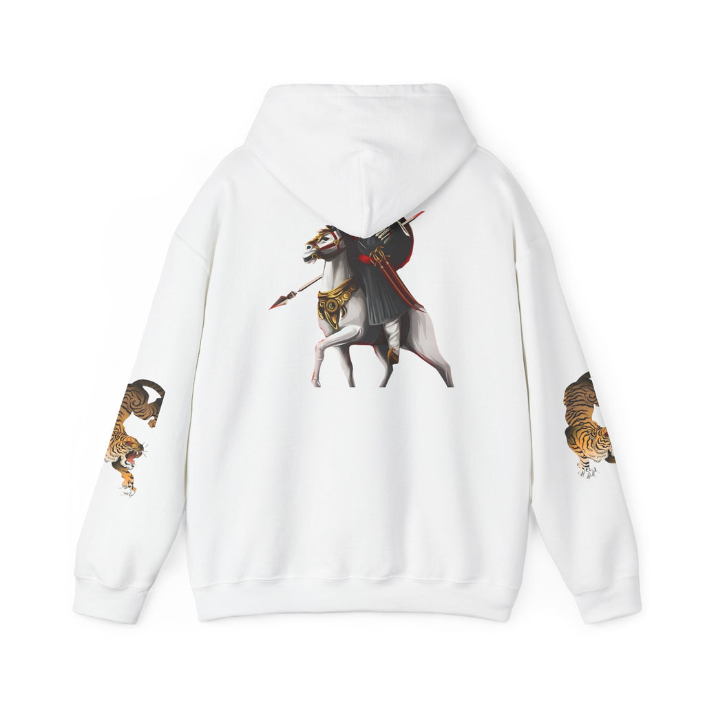 Wildlife Warrior Sweatshirt - Cozy Unisex Hoodie with Horse & Tiger Design, Ideal for Nature Lovers, Great Gift for Animal [...]