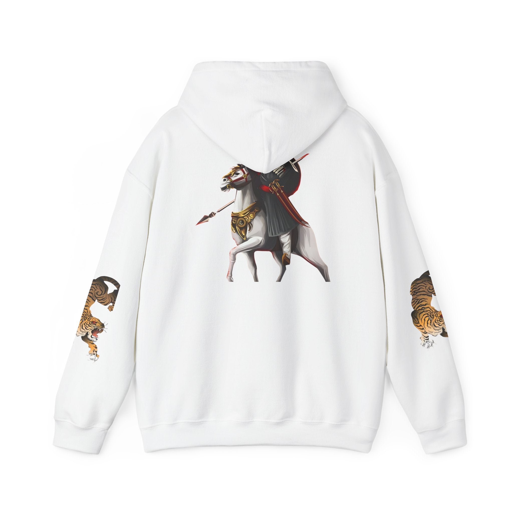 Wildlife Warrior Sweatshirt - Cozy Unisex Hoodie with Horse & Tiger Design, Ideal for Nature Lovers, Great Gift for Animal [...]