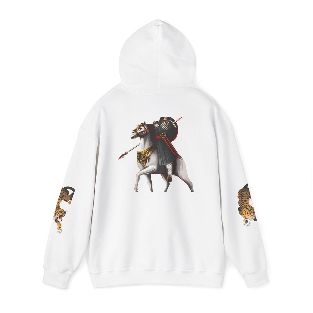 Wildlife Warrior Sweatshirt - Cozy Unisex Hoodie with Horse & Tiger Design, Ideal for Nature Lovers, Great Gift for Animal [...]